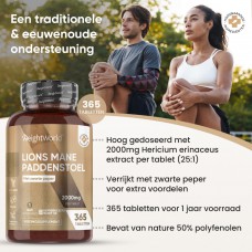 Weightworld - Lion's Mane - 365 Tabletten
